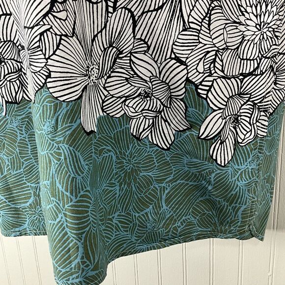 PERRY ELLIS Short Sleeve Hawaiian print shirt - Picture 3 of 6